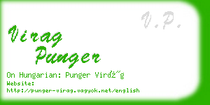 virag punger business card